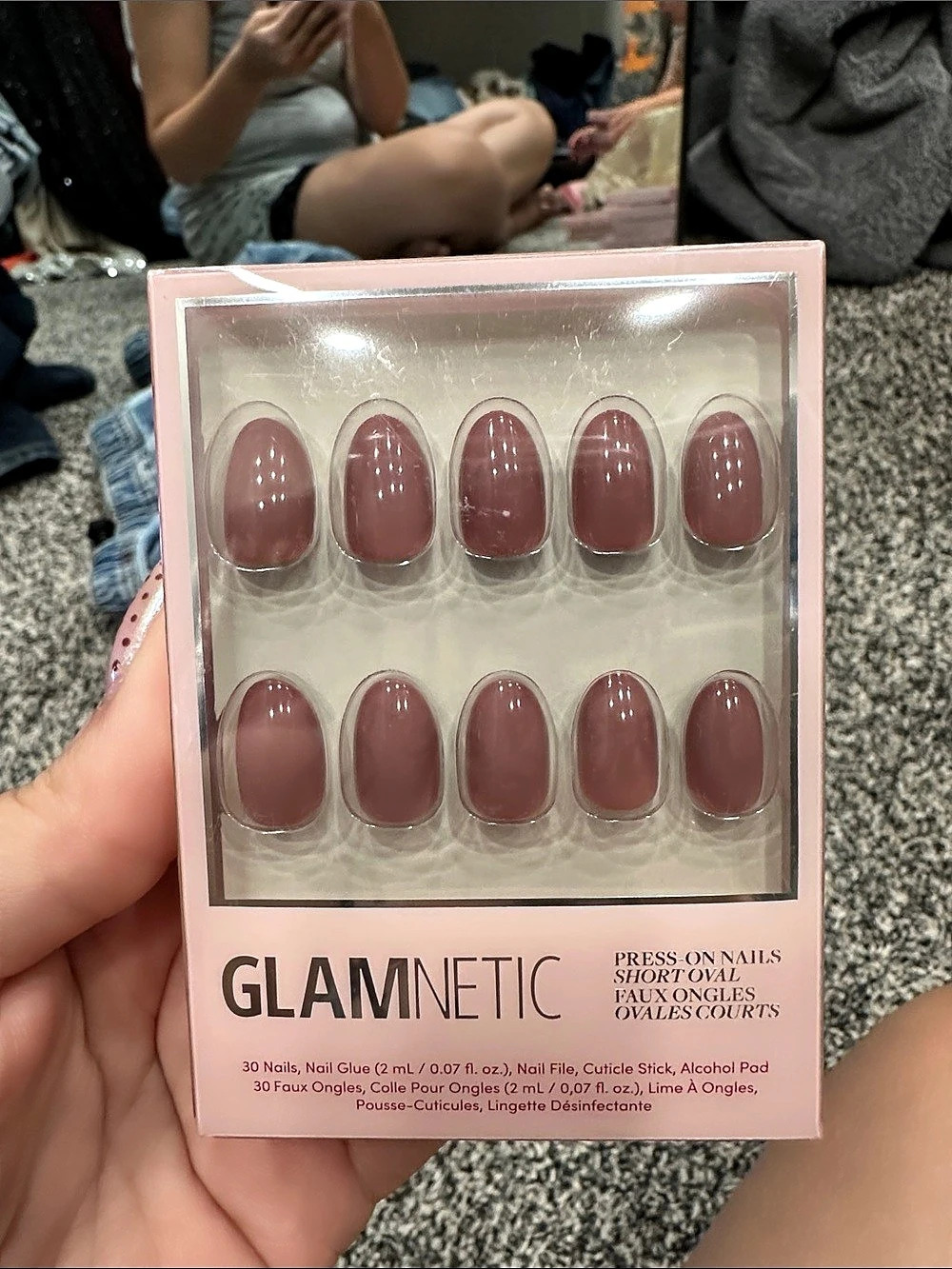 Glamnetic Fall Mauve Press-On Nails in Pink NWT